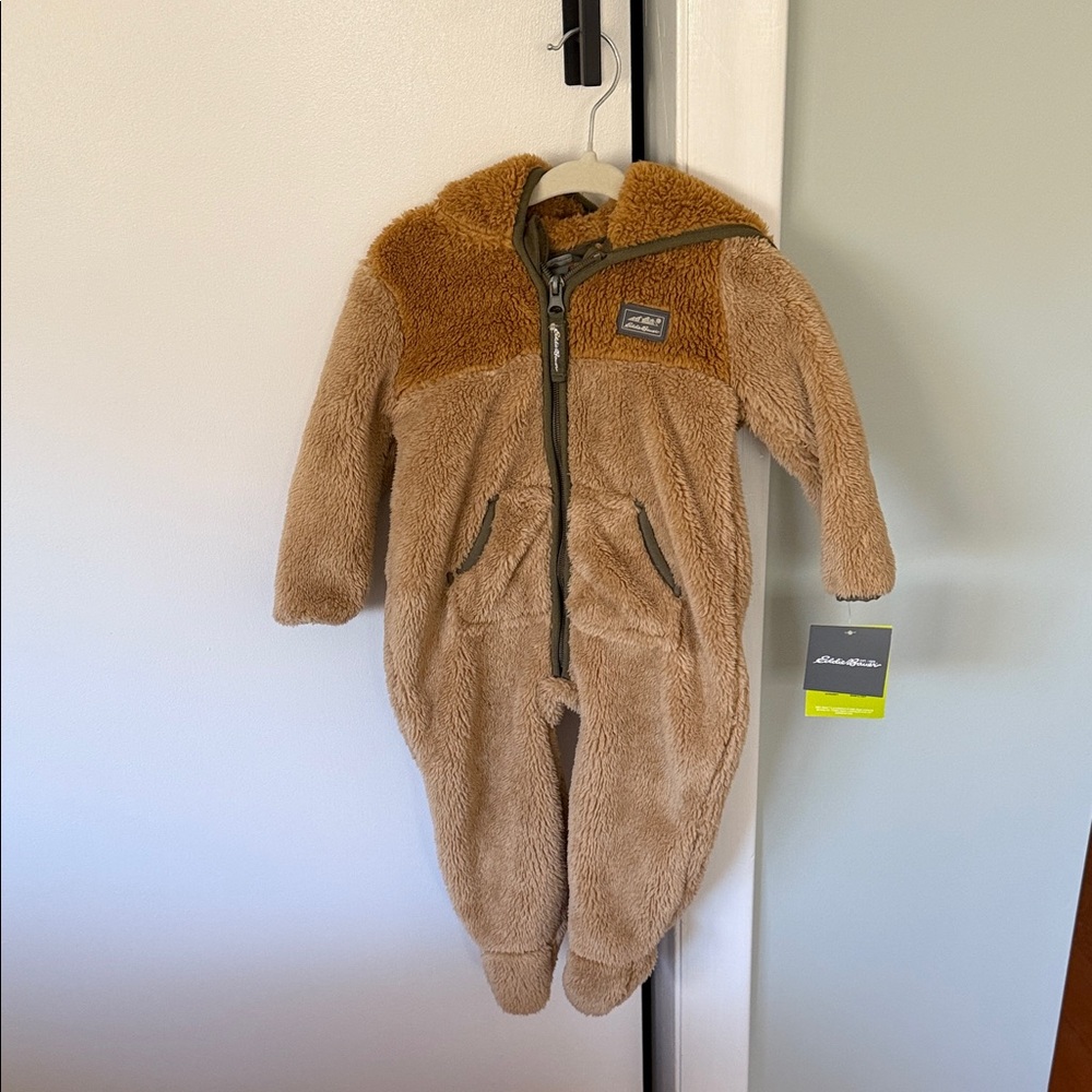 Cozy Brown Kids One Piece by [Eddie Bauer]